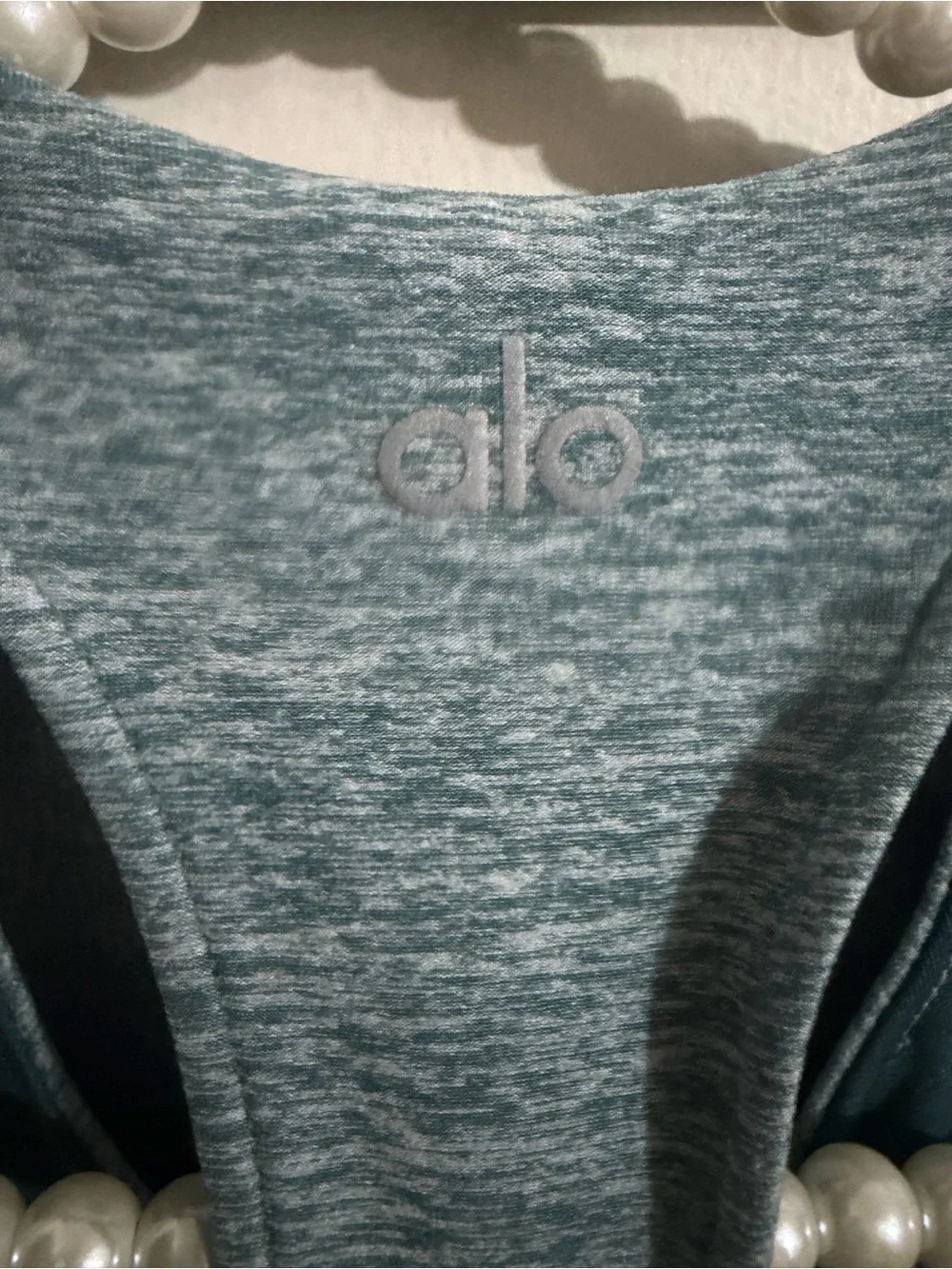 Alo Two-Tone Green Athletic Set - Sports Bra & Leggings